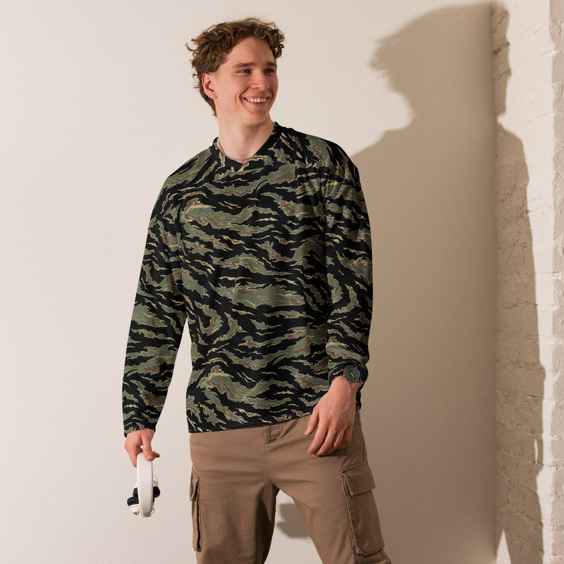 Tiger Stripe Tadpole CAMO Unisex Hockey Fan Jersey