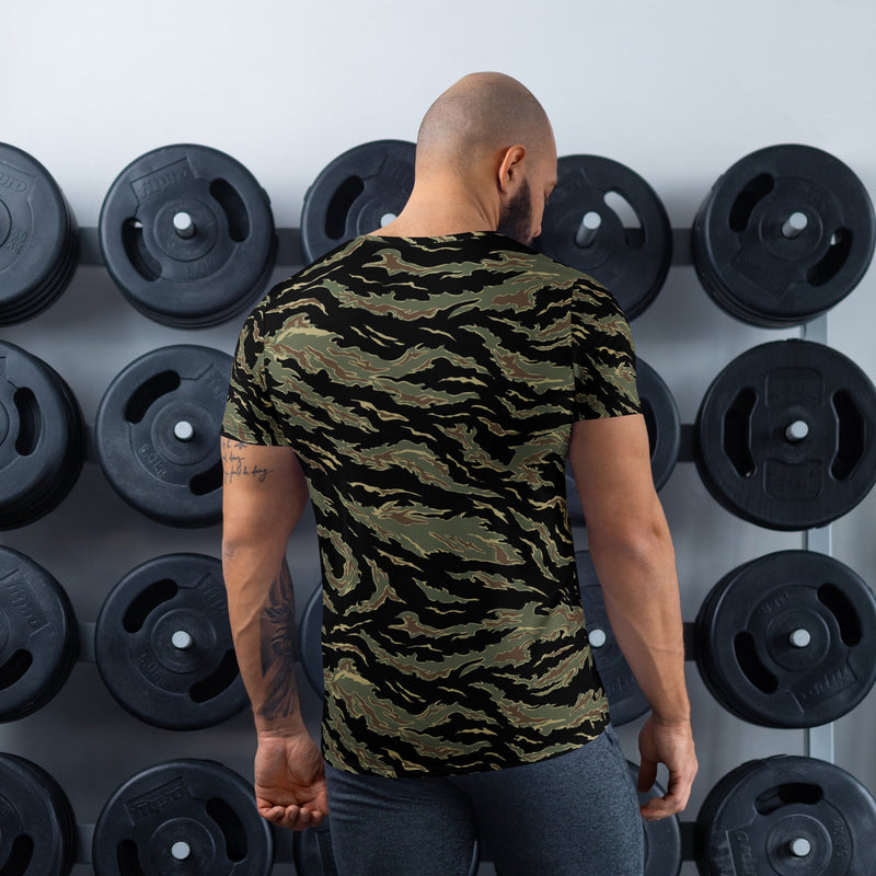 Tiger Stripe Tadpole CAMO Mens Athletic T-Shirt - Shirt