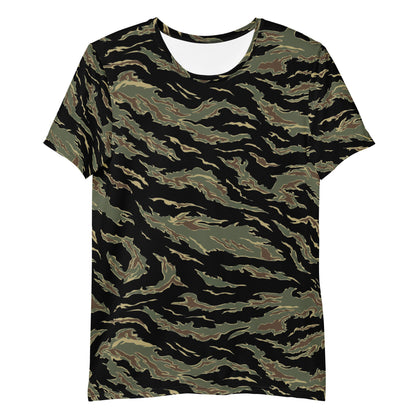 Thailand “Tadpole” (TSP) Tiger Stripe CAMO Mens athletic t-shirt - Athletic T-Shirts