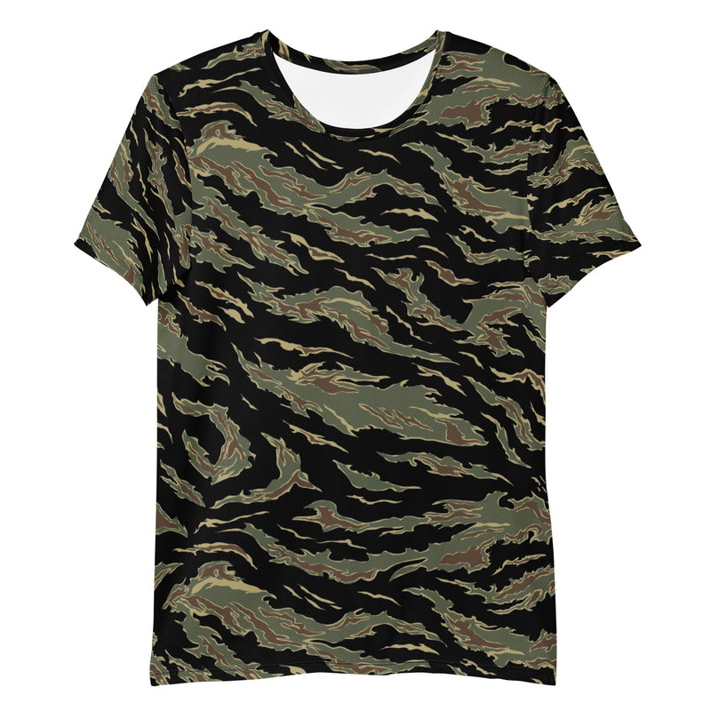 Tiger Stripe Tadpole CAMO Mens Athletic T-Shirt - Shirt