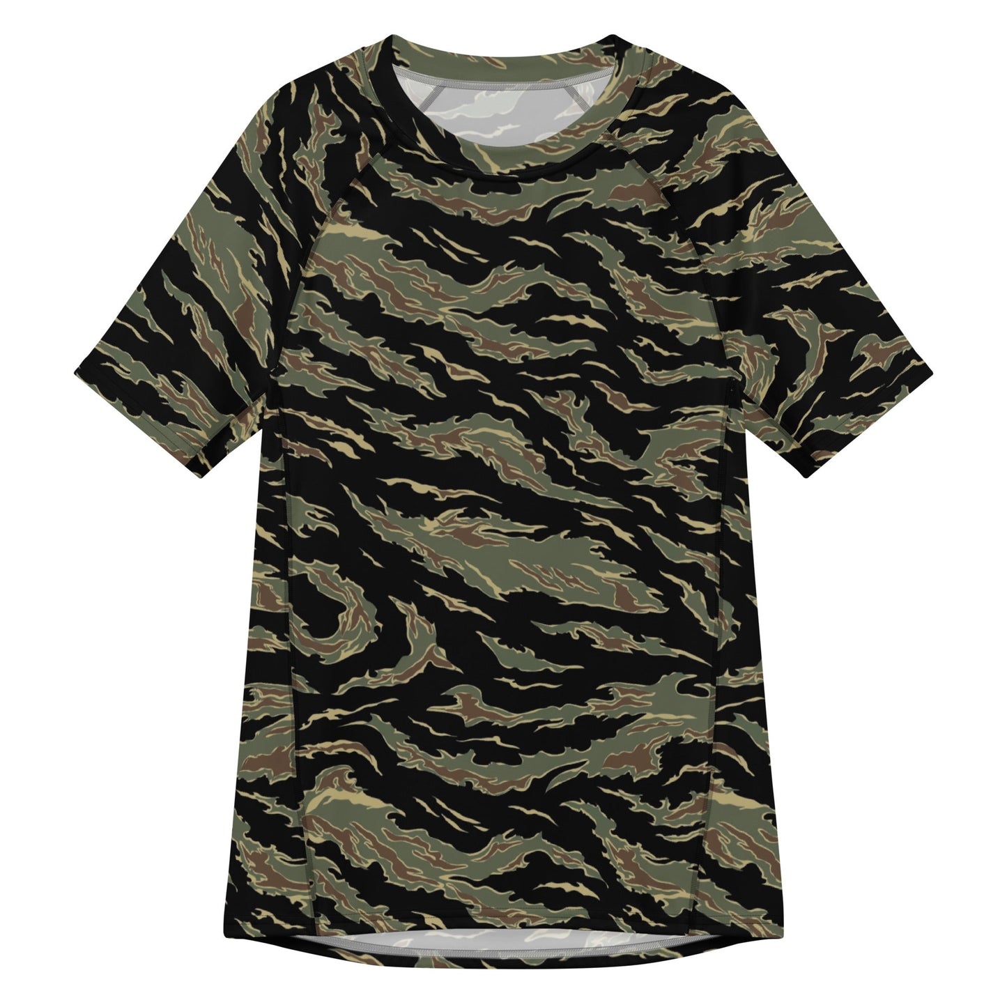 Thailand “Tadpole” (TSP) Tiger Stripe CAMO Mens Short-Sleeve Rash Guard - 2XS