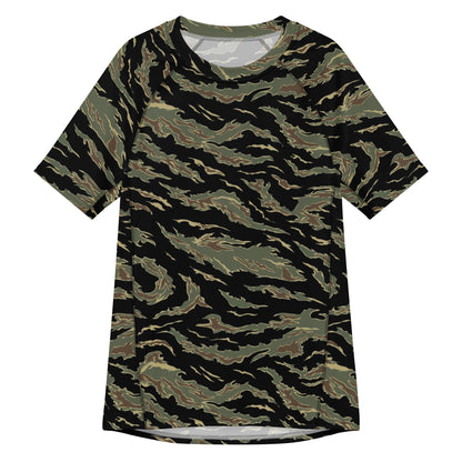 Thailand “Tadpole” (TSP) Tiger Stripe CAMO Mens Short-Sleeve Rash Guard - 2XS
