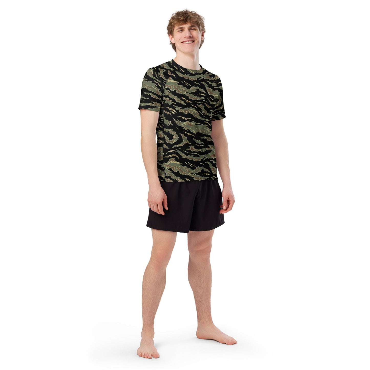 Thailand “Tadpole” (TSP) Tiger Stripe CAMO Mens Short-Sleeve Rash Guard
