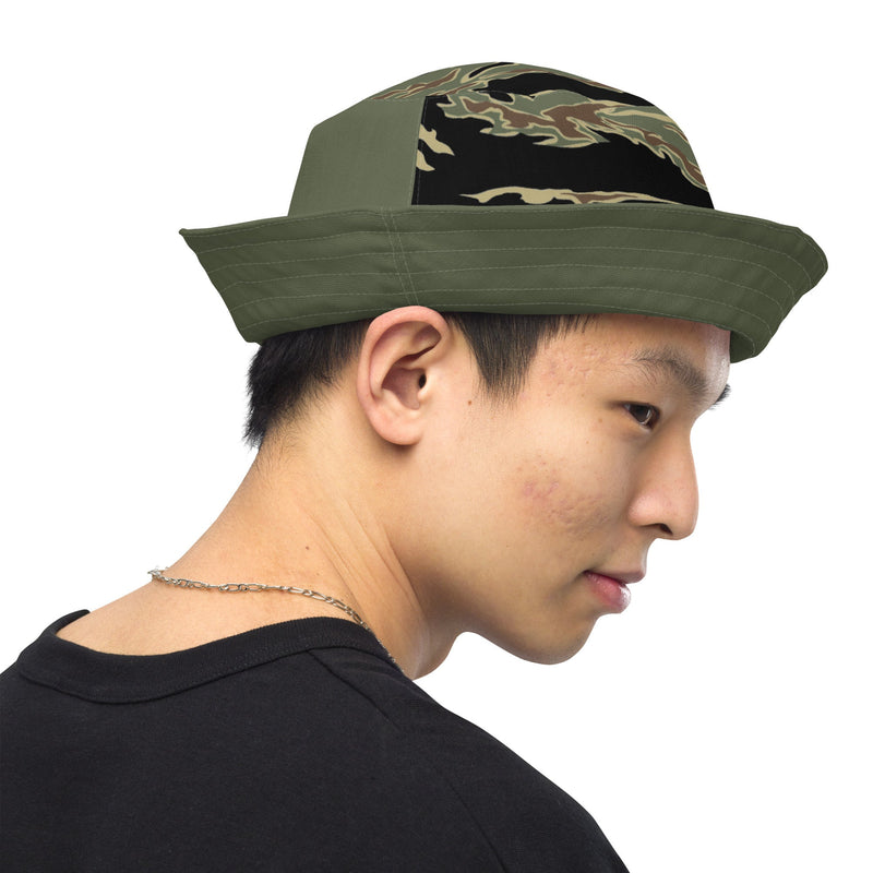 Tiger Stripe Tadpole CAMO Reversible Bucket Hat