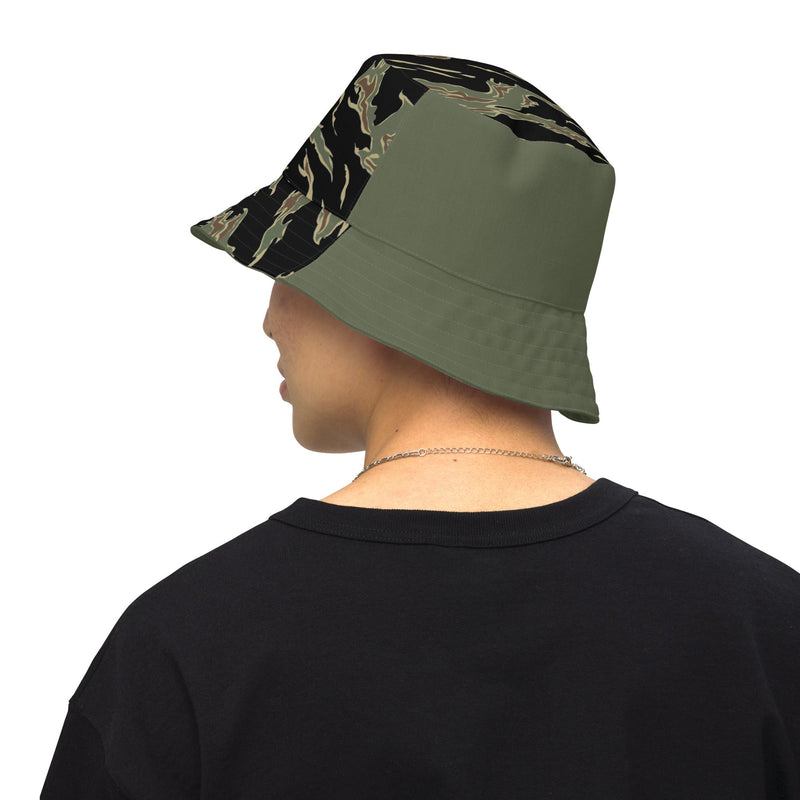 Tiger Stripe Tadpole CAMO Reversible Bucket Hat
