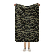 Tiger Stripe Tadpole CAMO Sherpa Blanket - 37″×57″