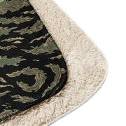 Tiger Stripe Tadpole CAMO Sherpa Blanket