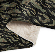 Tiger Stripe Tadpole CAMO Sherpa Blanket