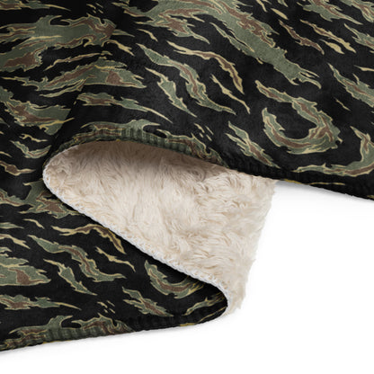 Thailand “Tadpole” (TSP) Tiger Stripe CAMO Sherpa blanket - Blankets