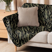 Tiger Stripe Tadpole CAMO Sherpa Blanket