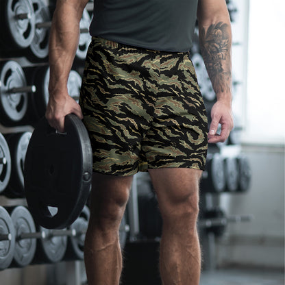 Thailand “Tadpole” (TSP) Tiger Stripe CAMO Unisex Athletic Long Shorts - 2XS