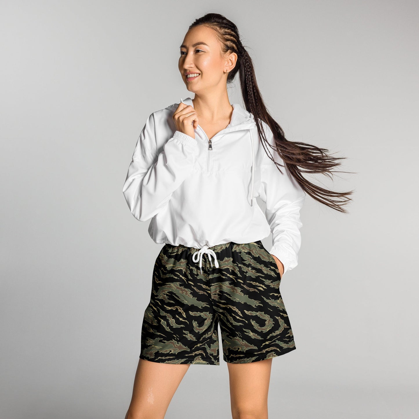 Thailand “Tadpole” (TSP) Tiger Stripe CAMO Unisex Athletic Long Shorts