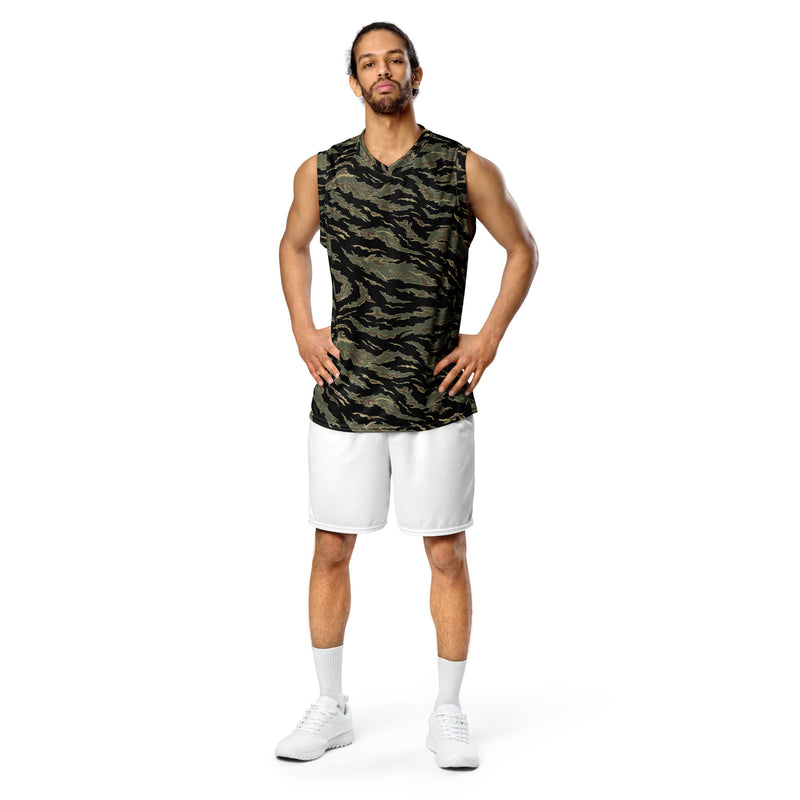 Tiger Stripe Tadpole CAMO Unisex Basketball Jersey