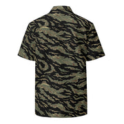 Tiger Stripe Tadpole CAMO Unisex Short-Sleeve Button Shirt - Button-Up