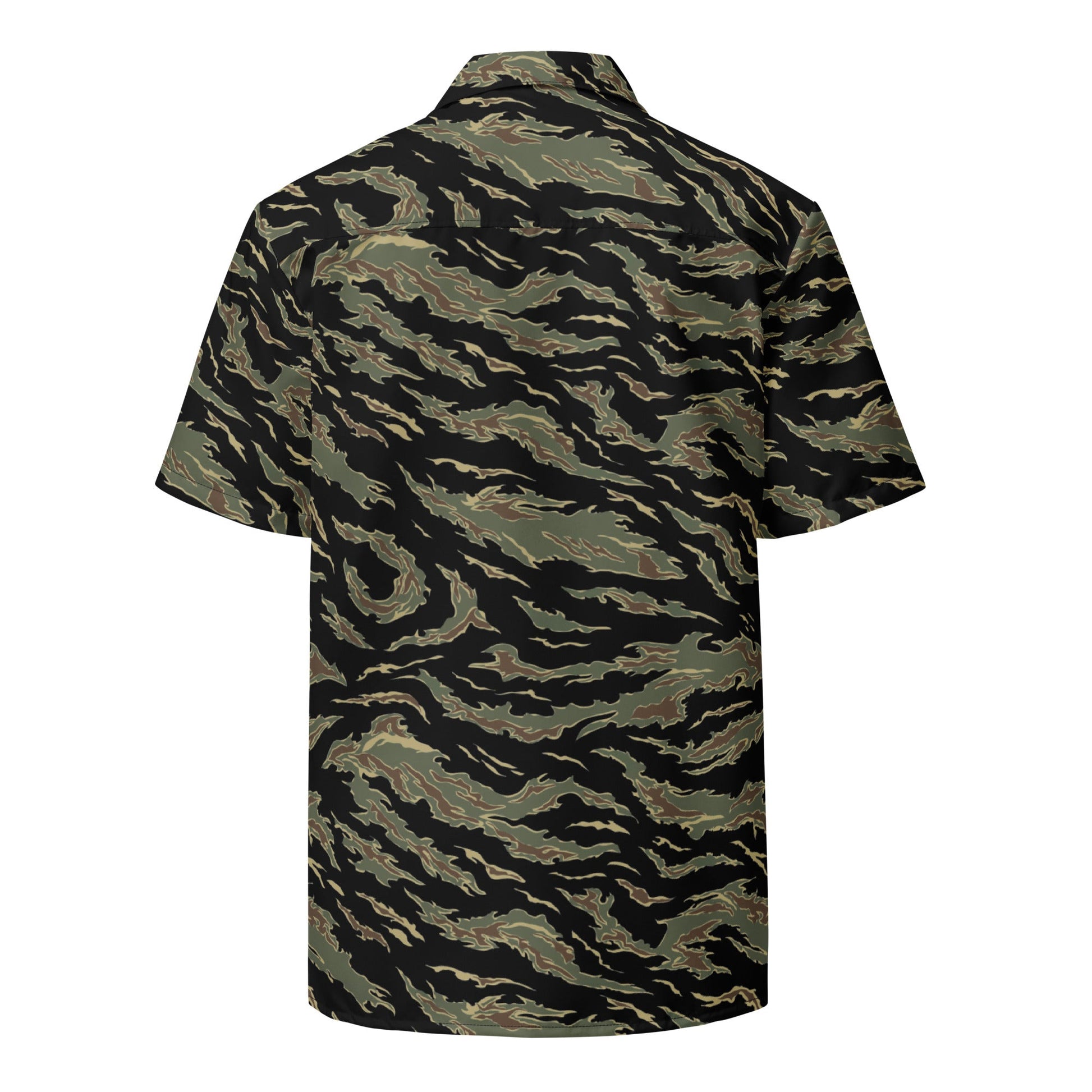 Thailand “Tadpole” (TSP) Tiger Stripe CAMO Unisex Short-Sleeve Button Shirt
