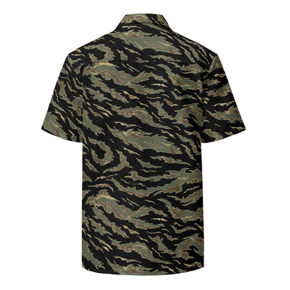Thailand “Tadpole” (TSP) Tiger Stripe CAMO Unisex Short-Sleeve Button Shirt