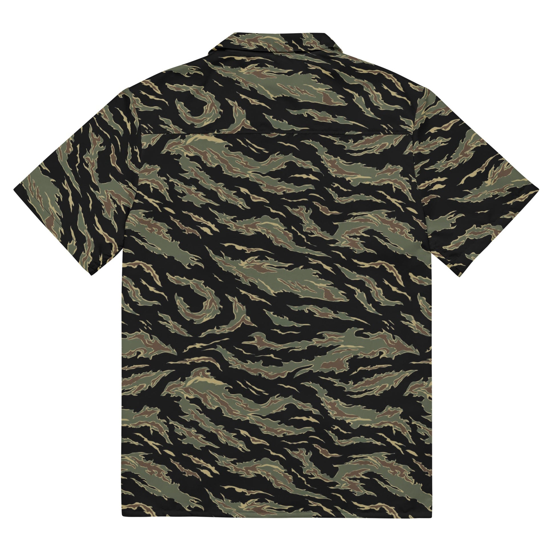 Thailand “Tadpole” (TSP) Tiger Stripe CAMO Unisex Short-Sleeve Button Shirt
