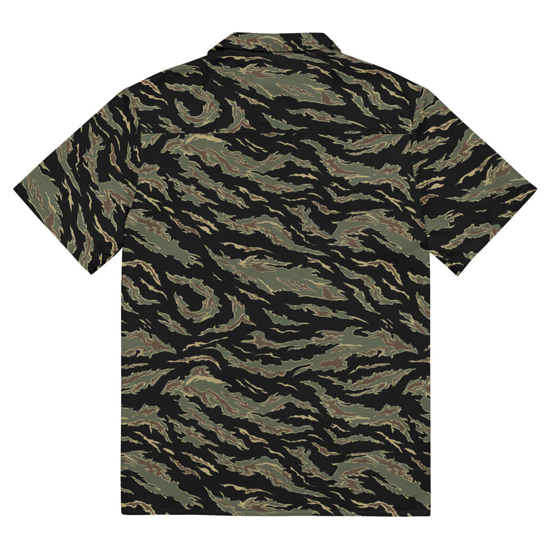 Tiger Stripe Tadpole CAMO Unisex Short-Sleeve Button Shirt - Button-Up