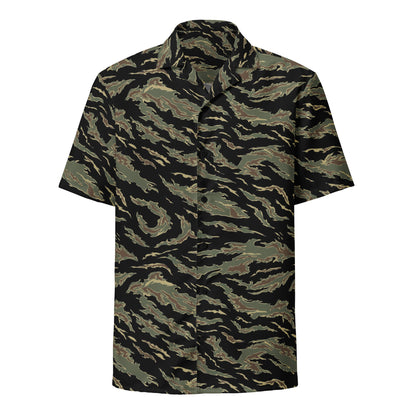 Thailand “Tadpole” (TSP) Tiger Stripe CAMO Unisex Short-Sleeve Button Shirt