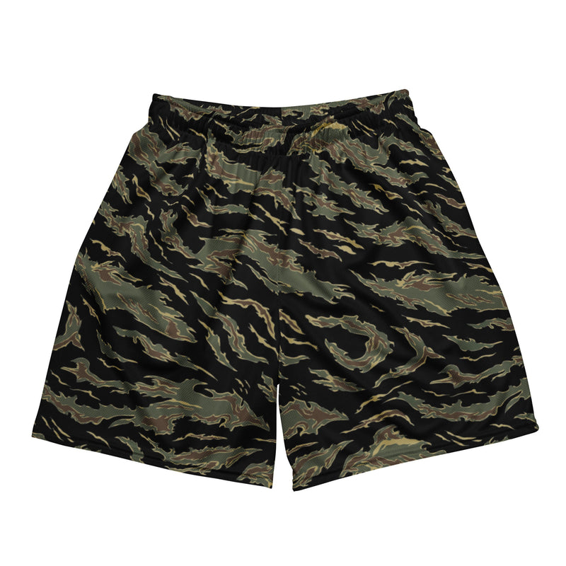Tiger Stripe Tadpole CAMO Unisex Mesh Shorts - 2XS