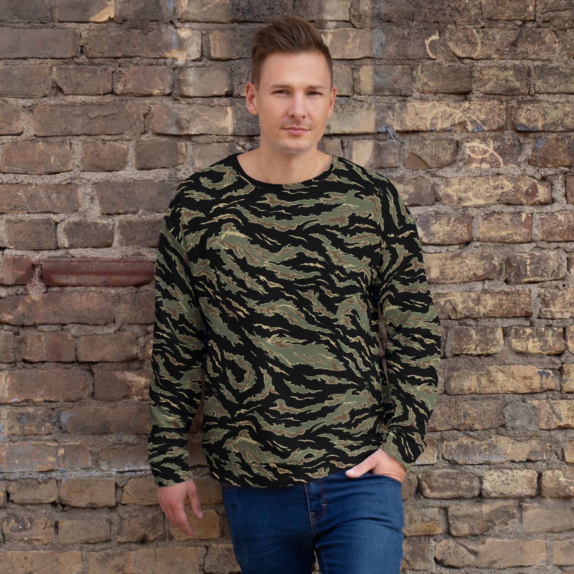 Thailand “Tadpole” (TSP) Tiger Stripe CAMO Unisex Sweatshirt - 2XS - Sweatshirts