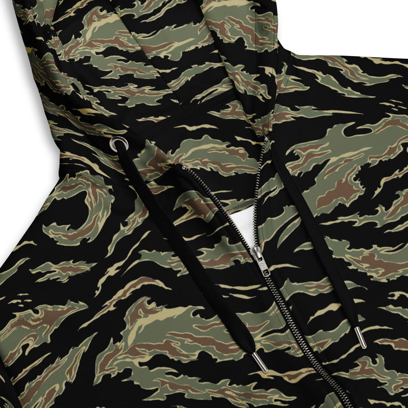 Tiger Stripe Tadpole CAMO Unisex Zip Hoodie