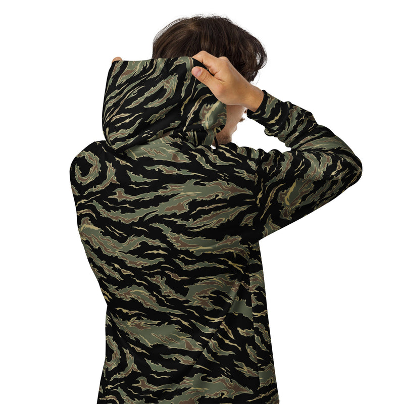 Tiger Stripe Tadpole CAMO Unisex Zip Hoodie