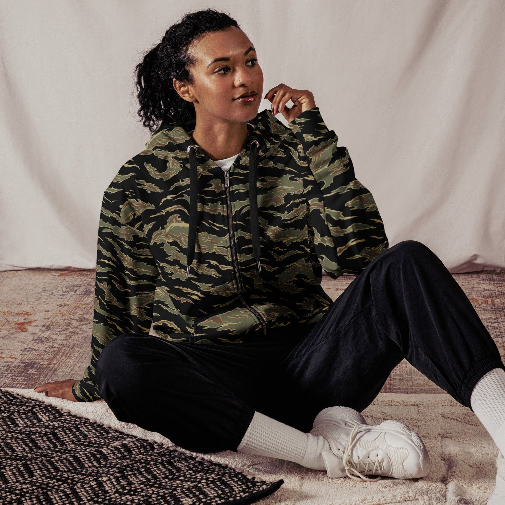 Thailand “Tadpole” (TSP) Tiger Stripe CAMO Unisex zip hoodie - Zip Hoodies