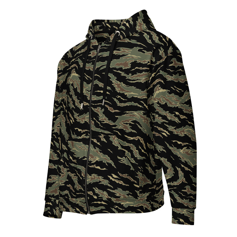 Tiger Stripe Tadpole CAMO Unisex Zip Hoodie