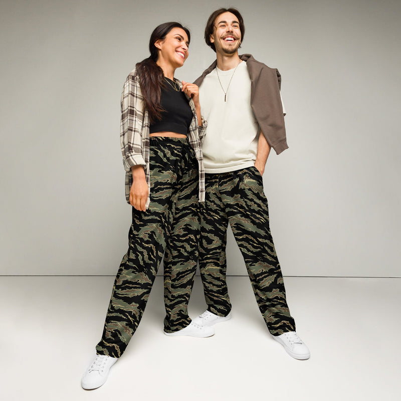 Tiger Stripe Tadpole CAMO Unisex Wide-Leg Joggers - 2XS