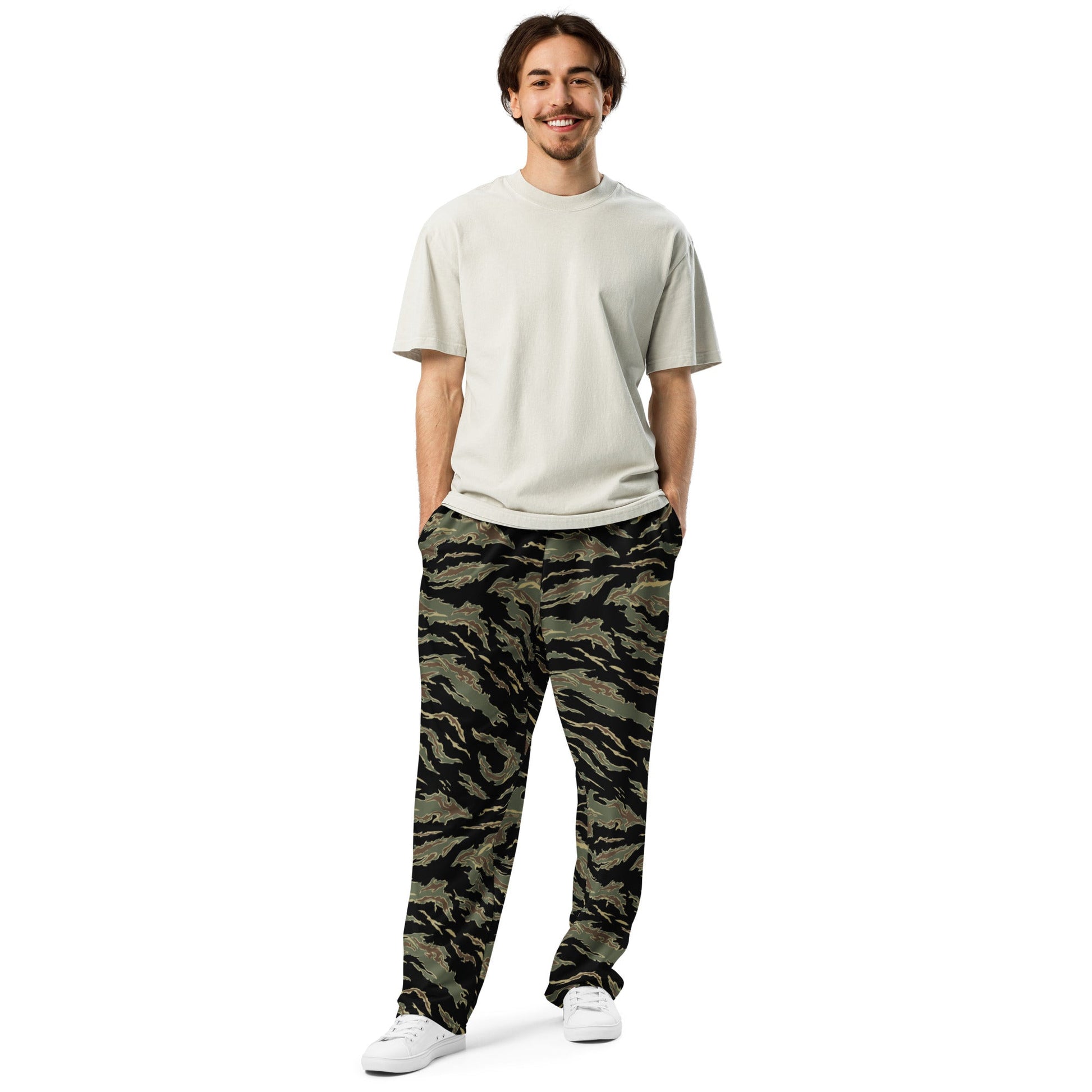 Thailand “Tadpole” (TSP) Tiger Stripe CAMO Wide-leg joggers - Joggers