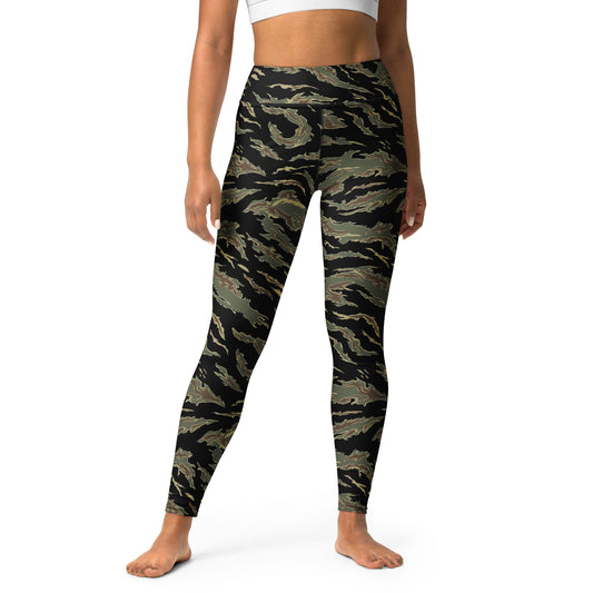 Thailand “Tadpole” (TSP) Tiger Stripe CAMO Yoga Leggings - XS - Womens