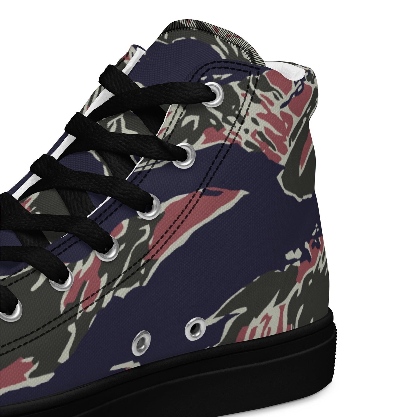 Thailand Tiger Stripe CAMO Mens High-Top Canvas Shoes