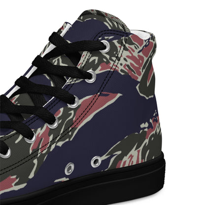 Thailand Tiger Stripe CAMO Mens High-Top Canvas Shoes