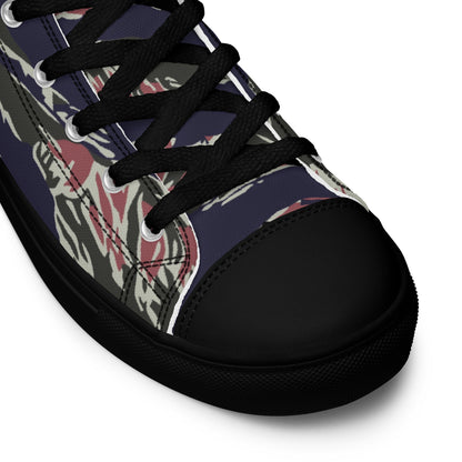 Thailand Tiger Stripe CAMO Mens High-Top Canvas Shoes