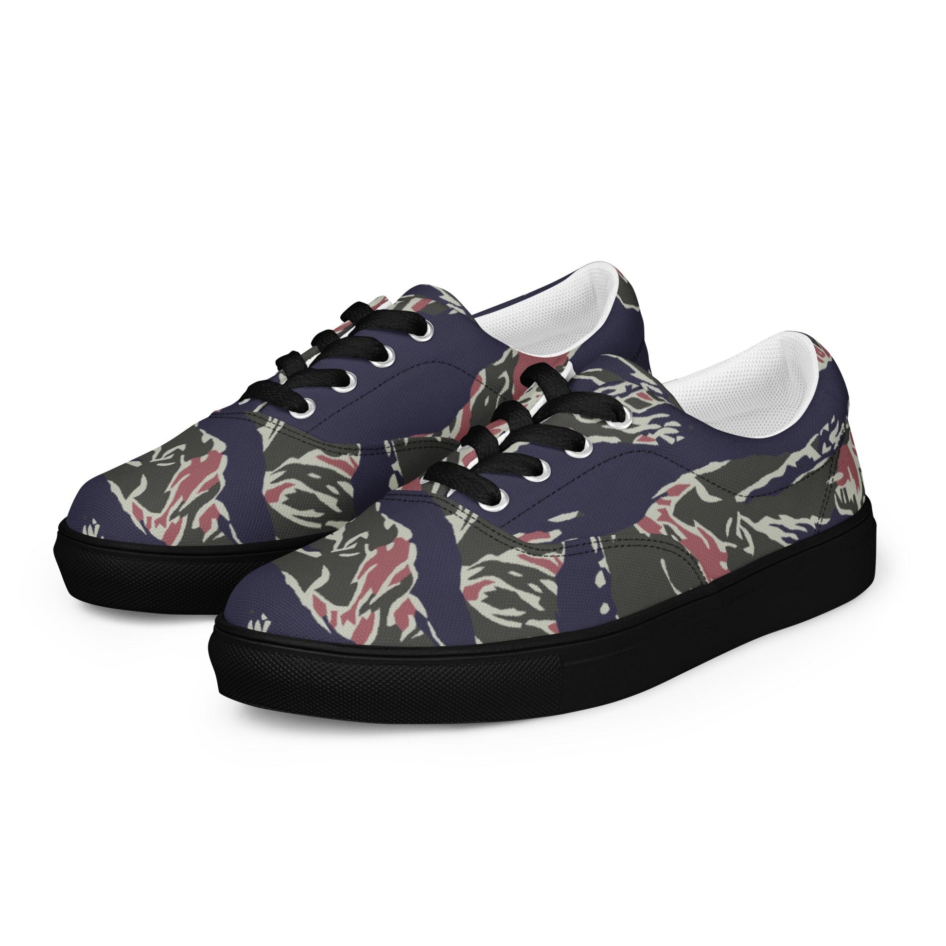 Thailand Tiger Stripe CAMO Mens Lace-Up Canvas Shoes - Lace-up