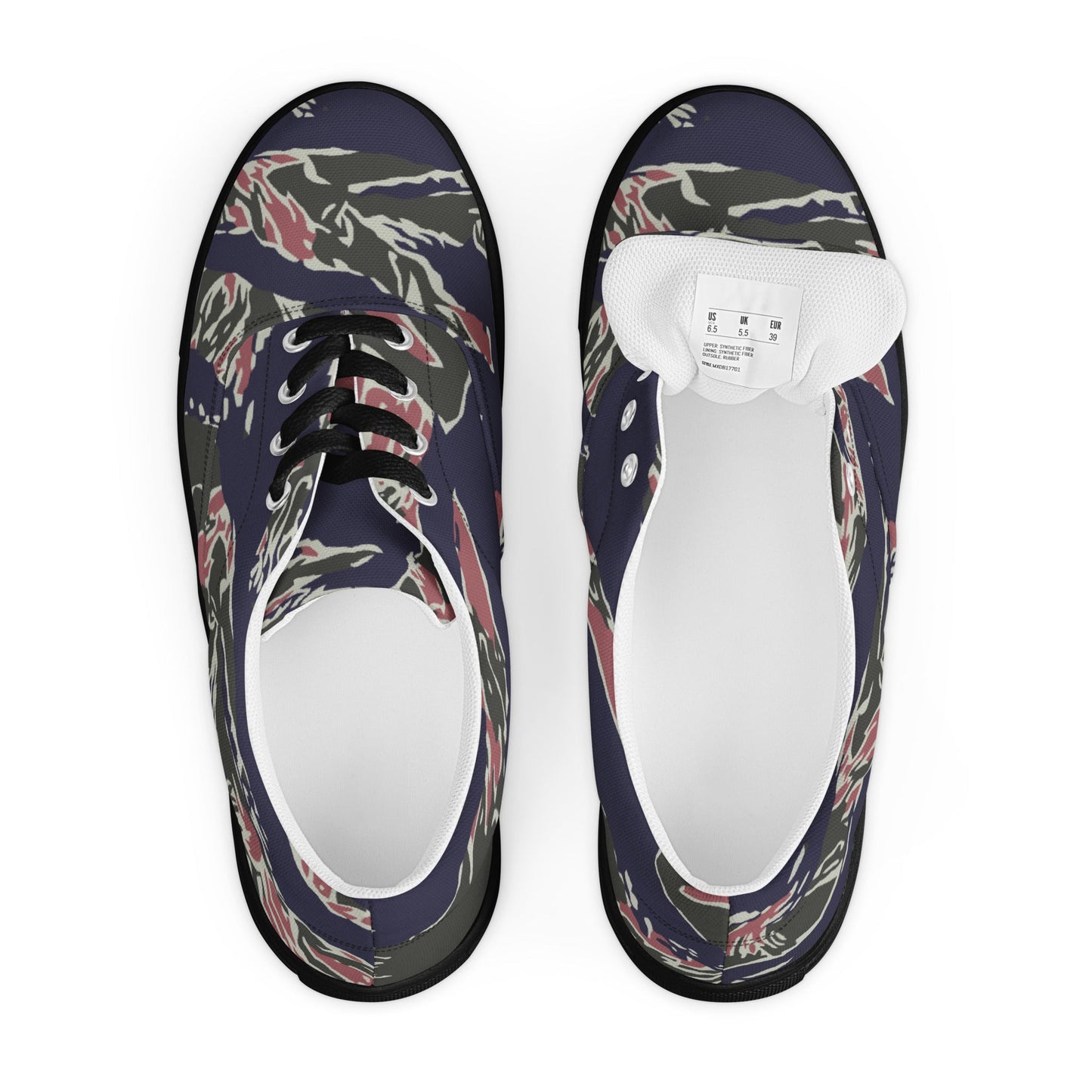 Thailand Tiger Stripe CAMO Mens Lace-Up Canvas Shoes - Lace-up