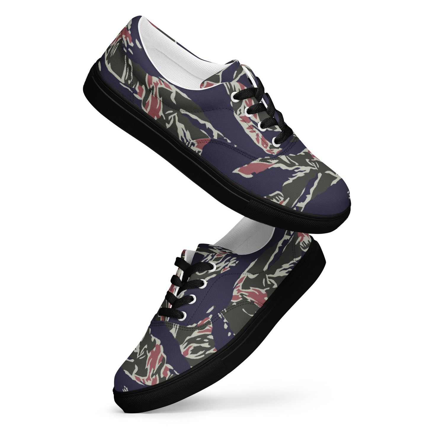 Thailand Tiger Stripe CAMO Mens Lace-Up Canvas Shoes - Lace-up