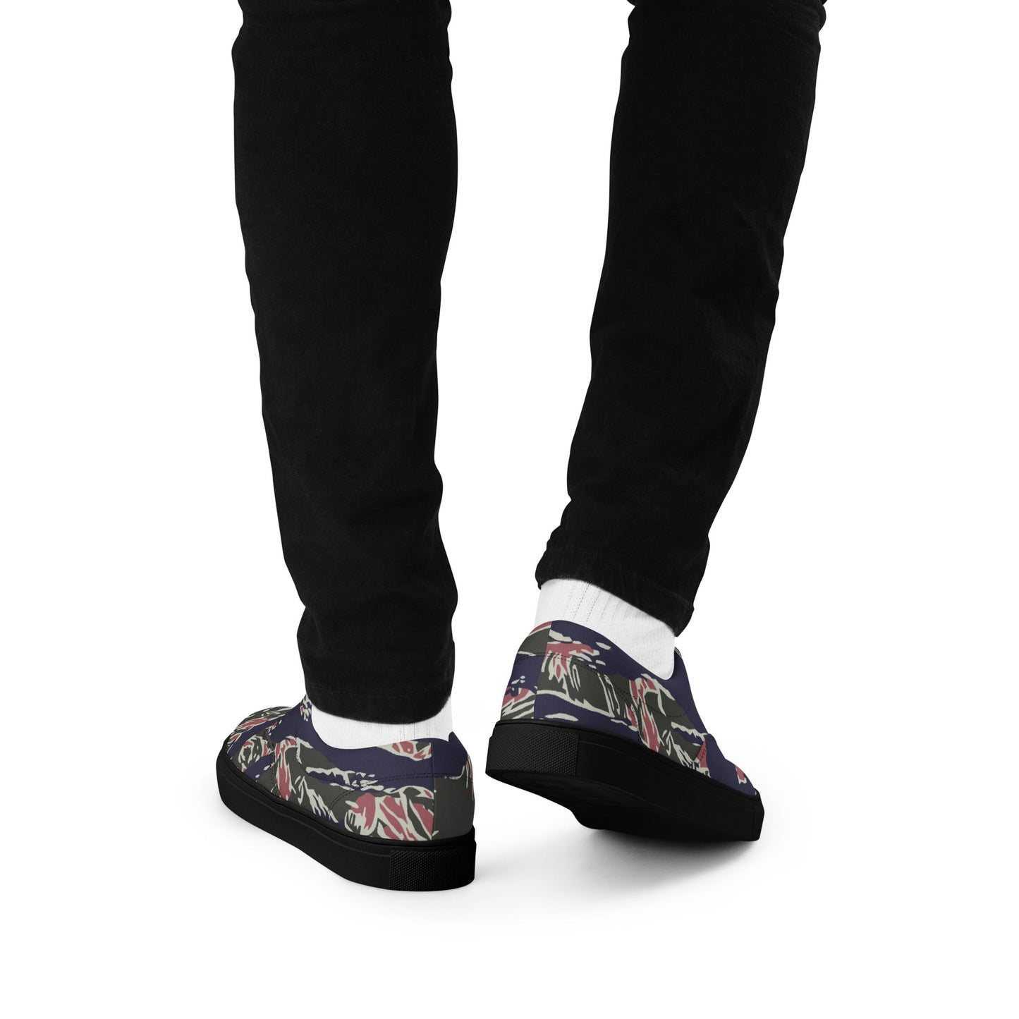 Thailand Tiger Stripe CAMO Mens Lace-Up Canvas Shoes - Lace-up