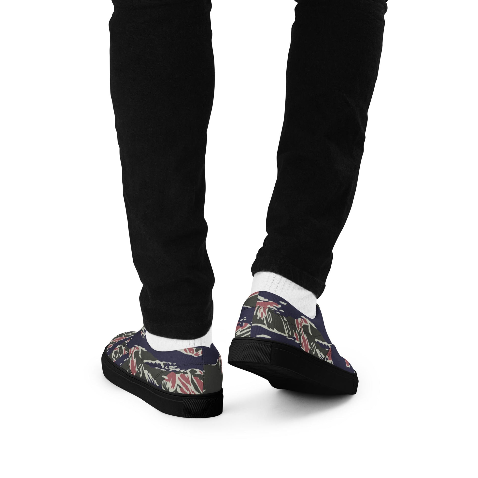 Thailand Tiger Stripe CAMO Mens Lace-Up Canvas Shoes - Lace-up