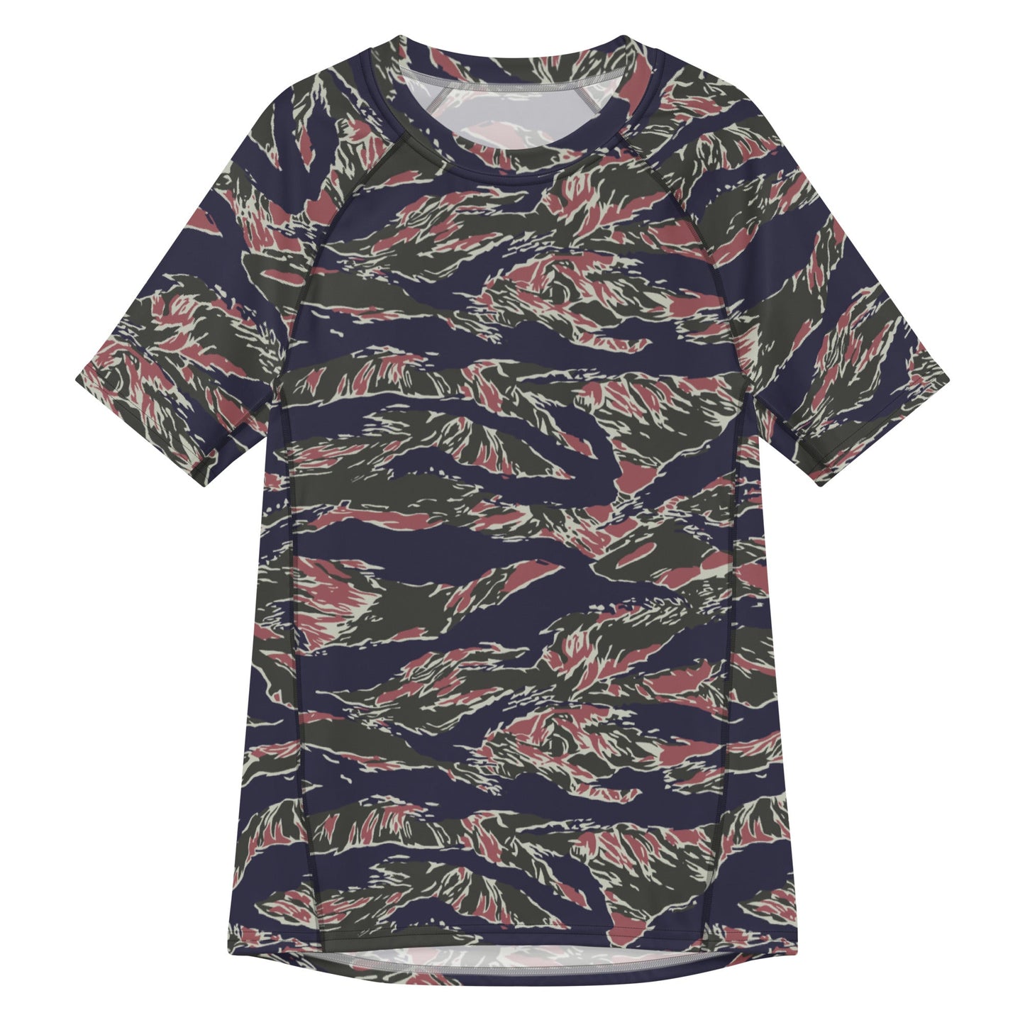 Thailand Tiger Stripe CAMO Mens Short-Sleeve Rash Guard - 2XS