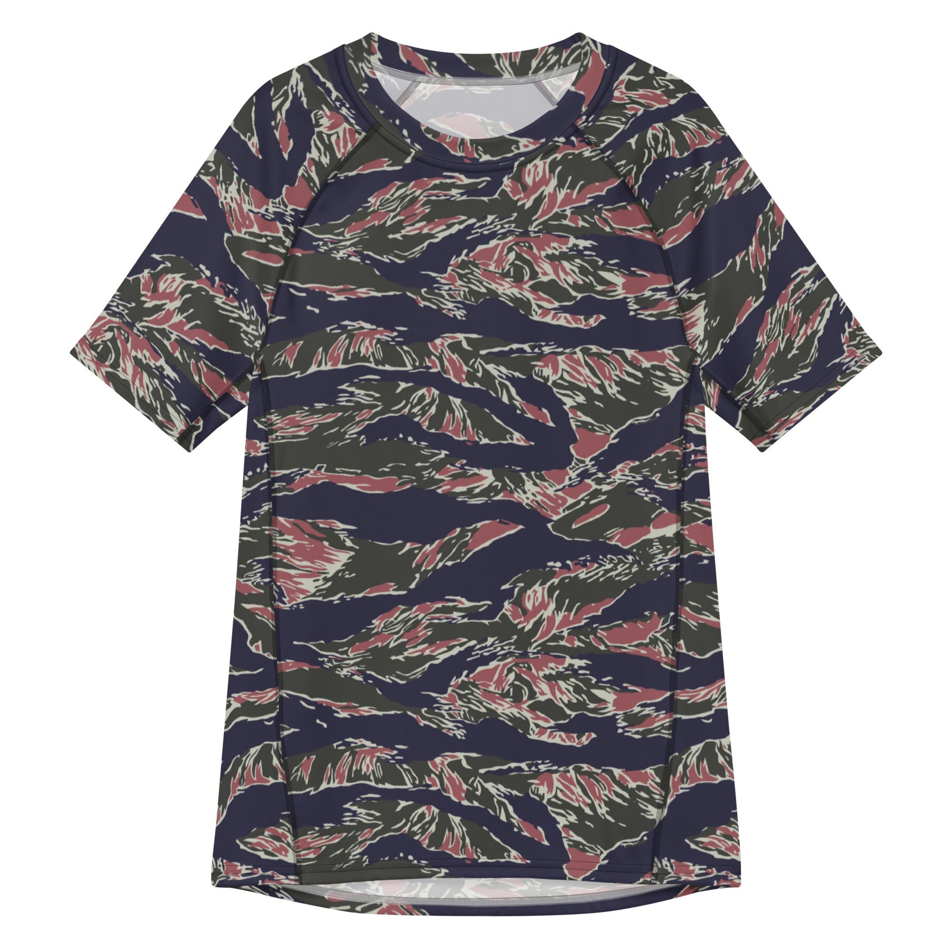 Thailand Tiger Stripe CAMO Mens Short-Sleeve Rash Guard - 2XS