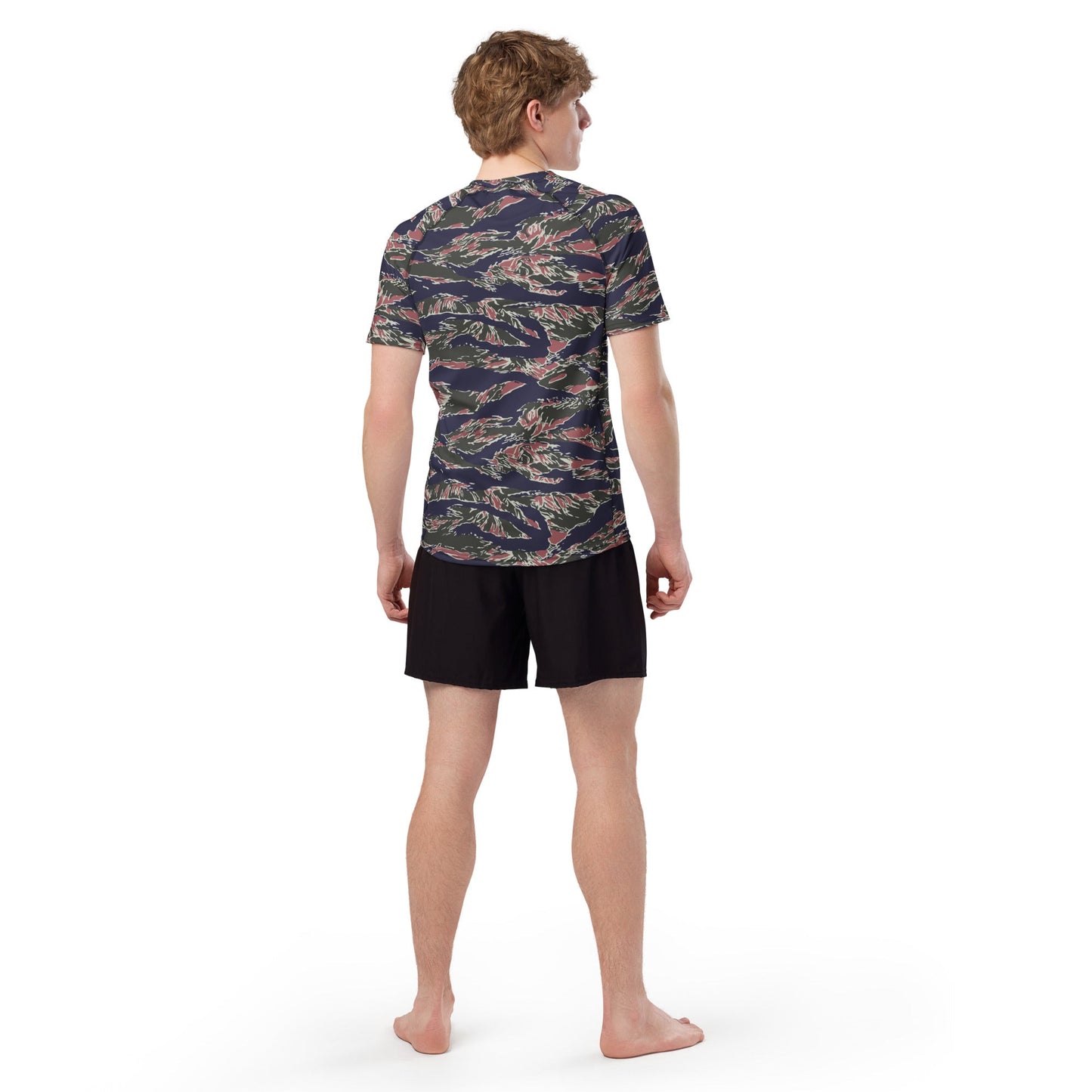 Thailand Tiger Stripe CAMO Mens Short-Sleeve Rash Guard