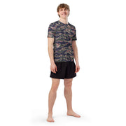 Tiger Stripe Siam Shadow CAMO Mens Short-Sleeve Rash Guard - SS