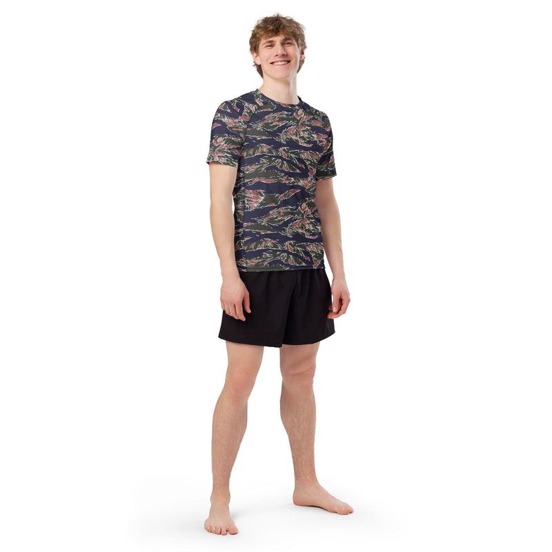 Tiger Stripe Siam Shadow CAMO Mens Short-Sleeve Rash Guard - SS