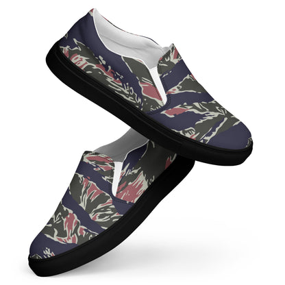 Thailand Tiger Stripe CAMO Mens Slip-On Canvas Shoes