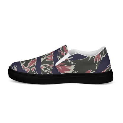 Thailand Tiger Stripe CAMO Mens Slip-On Canvas Shoes