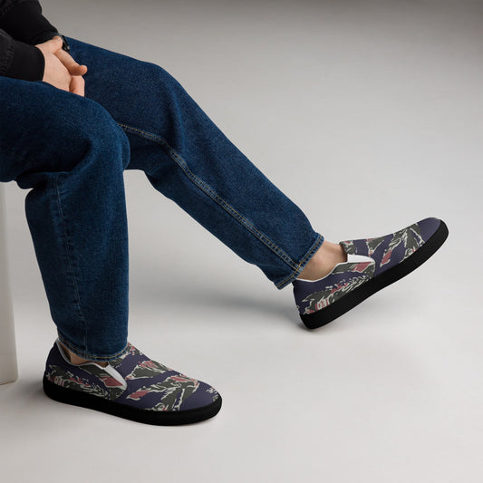 Thailand Tiger Stripe CAMO Mens Slip-On Canvas Shoes