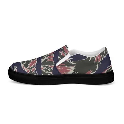 Thailand Tiger Stripe CAMO Mens Slip-On Canvas Shoes