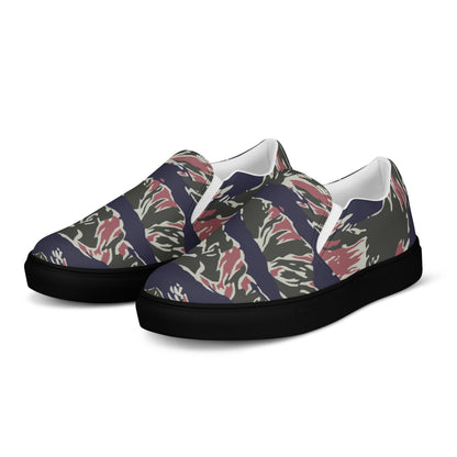 Thailand Tiger Stripe CAMO Mens Slip-On Canvas Shoes